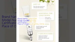 Nourishing Eye Wrinkle Cream Customized Eye Cream For Dark Circles