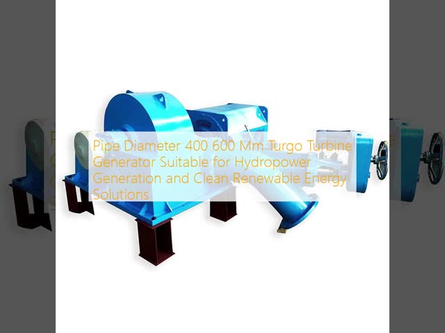 Turgo Turbine Generator with 400-600mm Pipe Diameter, Up To 87% Efficiency, and 15m To 300m Operating Head Range for Hydropower Generation