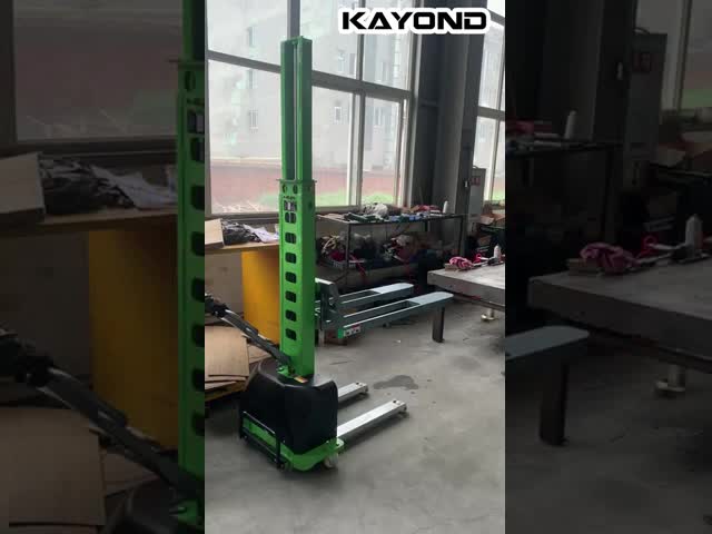 Semi Electric Portable Stacker 1Ton 0.5Ton 3m Lift Height EPS Forklift