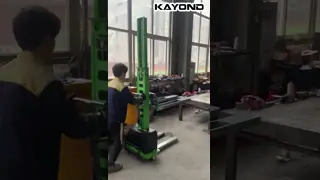 Semi Electric Portable Stacker 1Ton 0.5Ton 3m Lift Height EPS Forklift