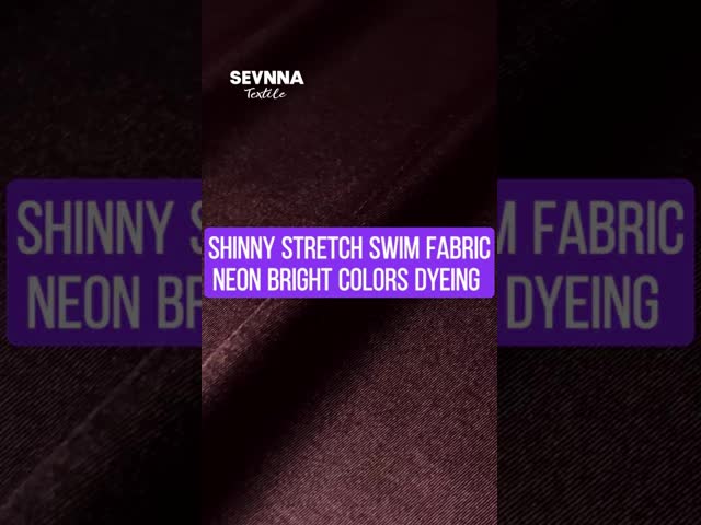 Stretch Lycra Fabric with 85% Recycled Polyester, UV Protection, and Moisture Wicking for Activewear and Swimwear
