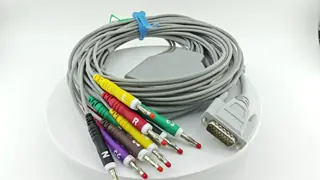 Compatible Schiller DB15 Ekg Cable 10leads Banana 4.0 IEC long scrow