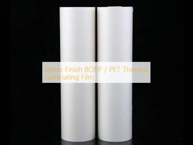 Matte Finish BOPP / PET Thermal Laminating Film