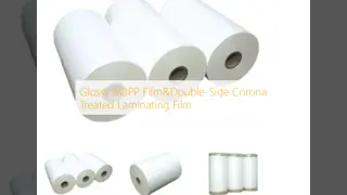 Glanzende BOPP-film en dubbelzijdige corona-behandelde laminatiefilm