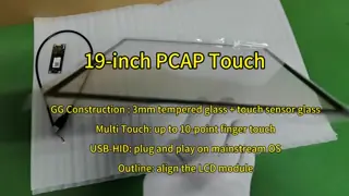 5:4 Ratio 19 Inch Capacitive Multi Touch PCAP Screen With 1280 X 1024 Resolution