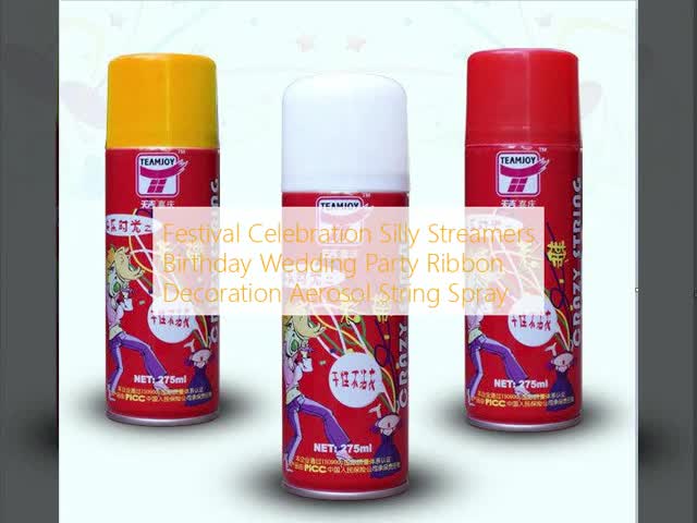 Festival Celebration Silly Streamers Birthday Wedding Party Ribbon Decoration Aerosol String Spray