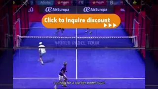 Durable Padel Field Set Paddles Balls Customized Modular Padel Tennis Padel