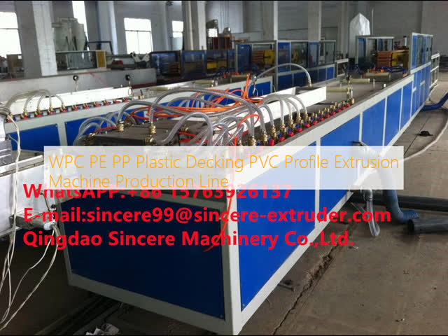 WPC PE PP Plastic Decking PVC Profile Extrusion Machine Production Line
