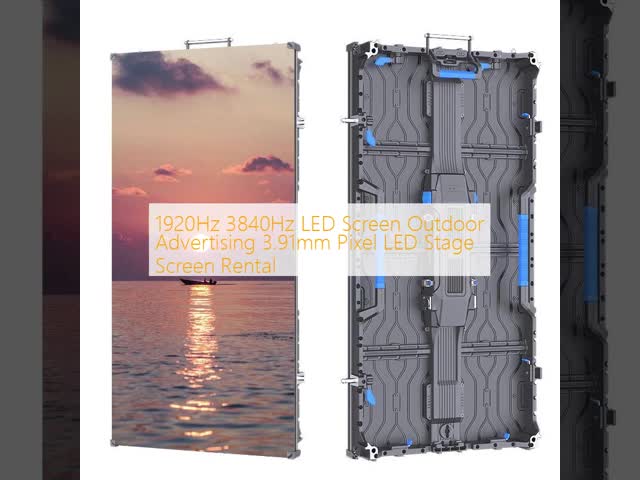 3.91mm Pixel 1920Hz/3840Hz Refresh Rate CE ROHS FCC Certified LED Screen Outdoor Rental LED Video Wall