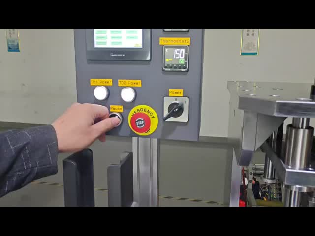 Bank Card Hot Foil Stamping Machine YHS-2 Dual Station  with Anti-Fake Hologram Panel