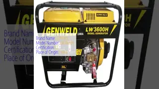 Portable Diesel Generator 2.2kW with 12.5L Fuel Tank and Recoil Starting for Reliable Power Supply
