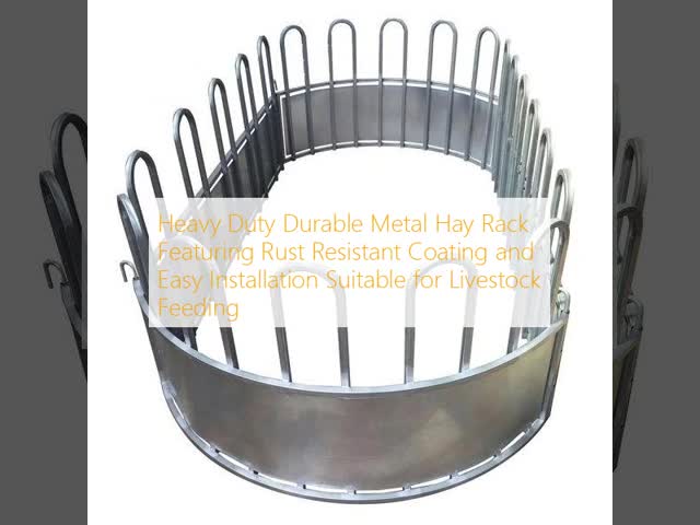 Heavy Duty Durable Metal Hay Rack Featuring Rust Resistant Coating and Easy Installation Suitable for Livestock Feeding