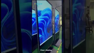 65 ιντσών τοίχος τοποθετημένη υπέρυθρη οθόνη αφής κιόσκι με 4K ανάλυση και ενσωματωμένα ηχεία