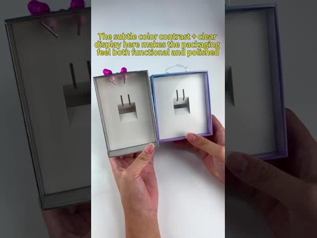 Custom Logo Jewelry Bracelet Boxes Packaging Beaded Phone Strap Gift Packing Paper Box With Windows