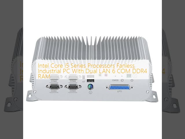 Intel Core i5 Series Processors Fanless Industrial PC With Dual LAN 6 COM DDR4 RAM