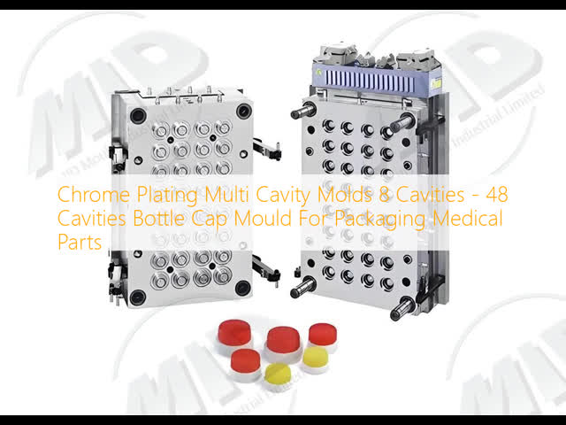 Chrome Plating Multi Cavity Molds 8 Cavities - 48 Cavities Bottle Cap Mould For Packaging Medical Parts