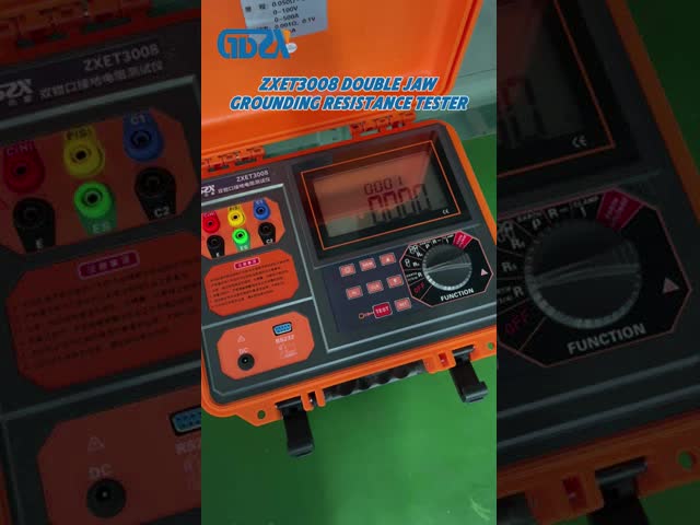 ZXET3008 Ground Resistance Tester: 0.001Ω Resolution, DC 7.4V Power Supply