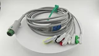 Compatible schiller Holter cable 6leads IEC
