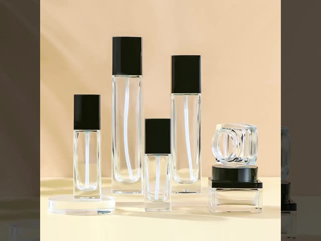 Leakproof Ecofriendly Customizable Glass Cosmetic Bottle Set for Premium Skincare Packaging