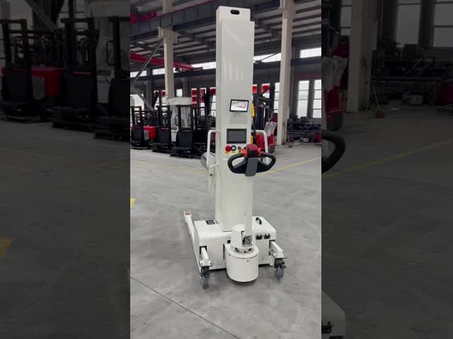 SINOLIFT CDD1019BF 1 Ton Electric Single-Arm Push-Pull Cart 1.95m Lifting Height Roll Material Handling Trolley