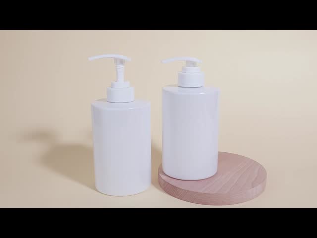 Lotion Plastic Packaging Bottles Round Type Customized Logo Containers for Personal Care Beauty and Health Product Packaging