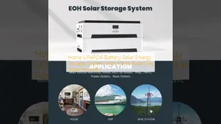 Home LiFePO4 Battery Solar Energy Storage System with 10KW Pure Sine Wave Inverter and 6000 Recycles