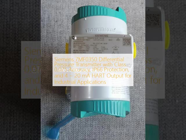 Siemens 7MF0350 differential pressure transmitter 1ML01-5MM2-Z (C11+C14+E22+Y01) - Precision industrial applications
