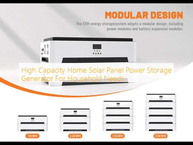 5KW Home Solar Power Storage with LiFePO4 Battery and Stackable Battery Packs for Household Needs
