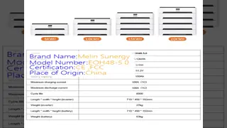 5KW Home Solar Power Storage with LiFePO4 Battery and Stackable Battery Packs for Household Needs