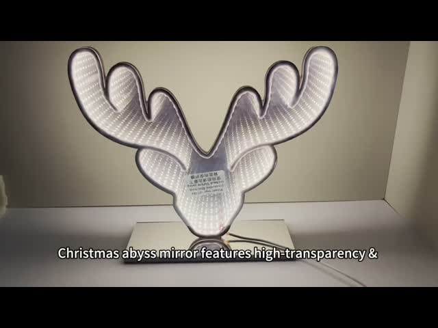 USB Christmas Abyss Mirror Light - Easy Install Holiday Decor with Endless Reflection