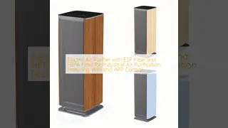 Electric Air Purifier with ESP Filter and HEPA Filter for Industrial Air Purification Featuring WIFI and APP Control