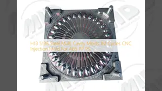 H13 S136 Steel Multi Cavity Molds 1M Cycles CNC Injection Mold For ABS PP PS