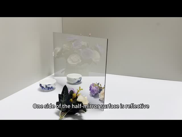 Two way mirror acrylic sheets Factory Direct Acrylic Semi-Transparent Mirror with Cutting Service for decoration