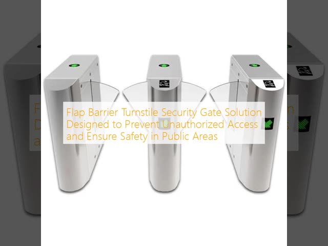 Flap Barrier Turnstile Security Gate Solution Designed to Prevent Unauthorized Access and Ensure Safety in Public Areas