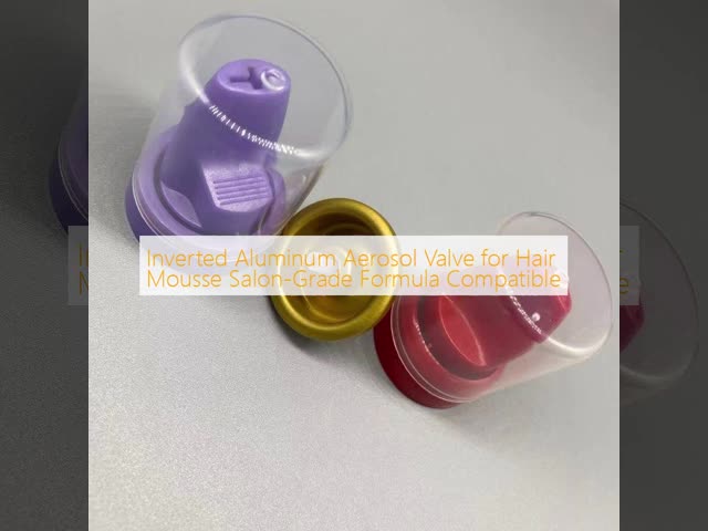 Inverted Aluminum Aerosol Valve for Hair Mousse  Compatible with Salon-Grade Formulas