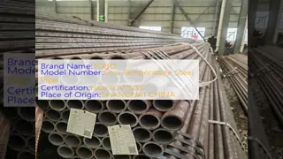 Tough Alloy Steel ASTM A333 Grade Seamless Low Temperature Steel Pipe for Cryogenic Storage