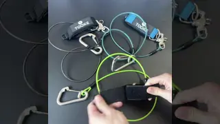 Heavy Duty Durable Training Guide Rope Free Diving Safety Lanyard For Underwater Sports