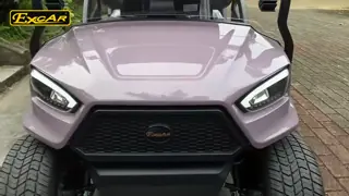 Safe & Comfortable Lifted Electric Golf Buggy with 4 Seats & 2 Rear 72V 450Ah Lithium Battery