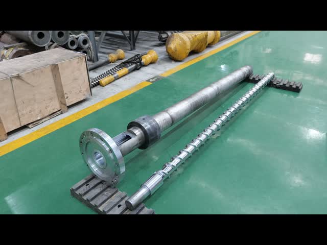Water-cooled Or Air-cooled Single Screw Extruder Screw Barrel with Barrel Hardness HV900-1100 and Nitriding Treatment