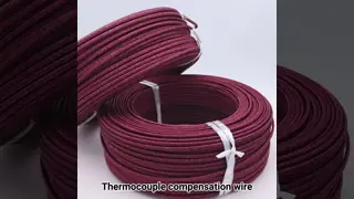 900°C Maximum Temperature Type K Thermocouple Alloy Conductor Material Thermocouple Extension Wire With Max Current 2mA
