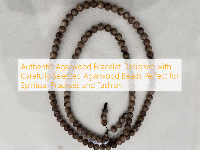 100% Natural Agarwood Bracelet with Adjustable Size and Distinct Fragrance for Spiritual Well-being