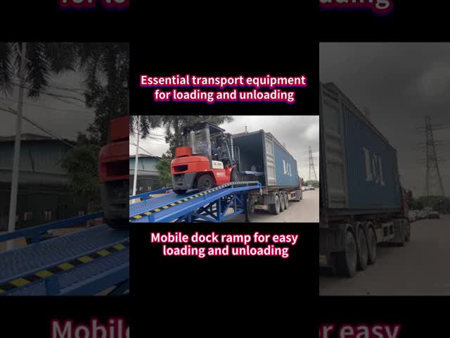 Dock Ramp for Container Unloading - Easy Mobility & Durable Steel Build - Fits Hydraulic Handling Equipment