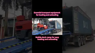Dock Ramp for Container Unloading - Easy Mobility & Durable Steel Build - Fits Hydraulic Handling Equipment