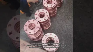 Yellow Transparent Coating Copper Nickel Flange with Excellent Durability