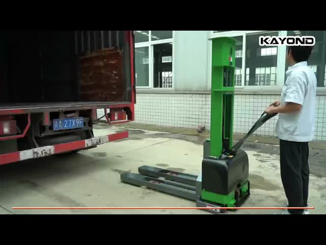 Electric Self Loading Stacker 500kg 1000kg Portable Design for Truck Loading