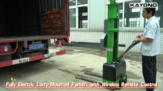 Electric Self Loading Stacker 500kg 1000kg Portable Design for Truck Loading