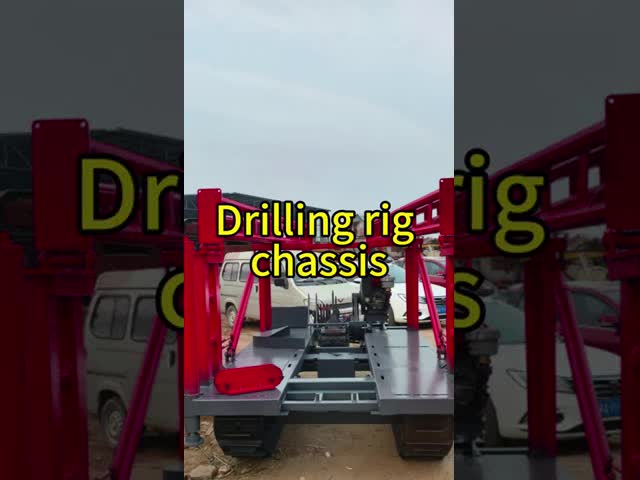 Mining Exploration Drilling Rig Rubber Crawler Track Undercarriage Diesel Engine Powered