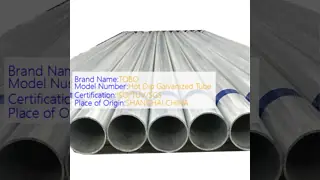 Welded Carbon Steel DIN EN 10240 Standard Multiple Diameters Hot Dip Galvanized Tube for Fencing