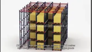 Metal double side Drive In Pallet Racking for cold store , pallet Shelving Racks