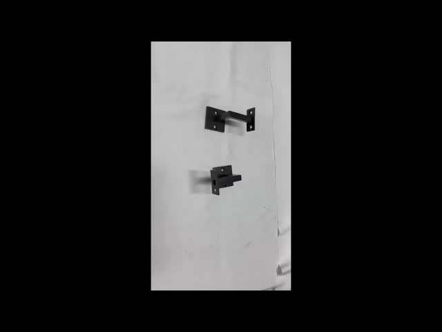 Stainless Steel 304 Fixed Handrail Bracket with Matte Black Powder Coating and Customizable Dimensions for Stair Railing Support